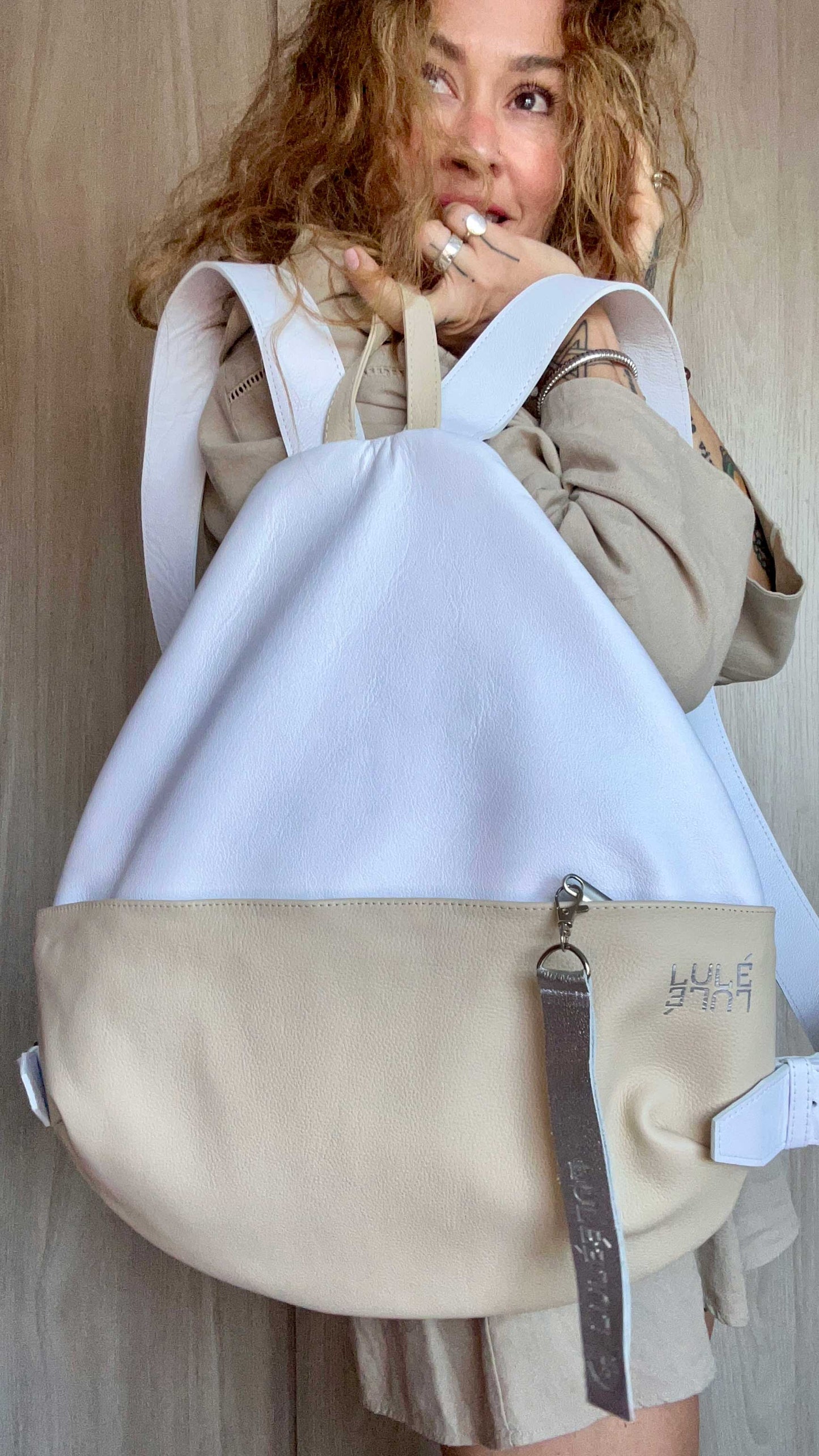 White and Bone BagPack