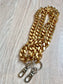 Long golden aluminum chain