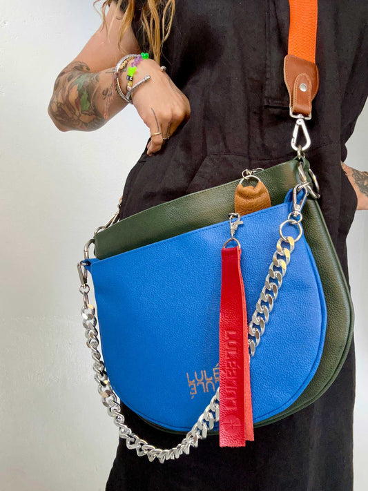 Dúo Bag Azul y Verde Oscuro