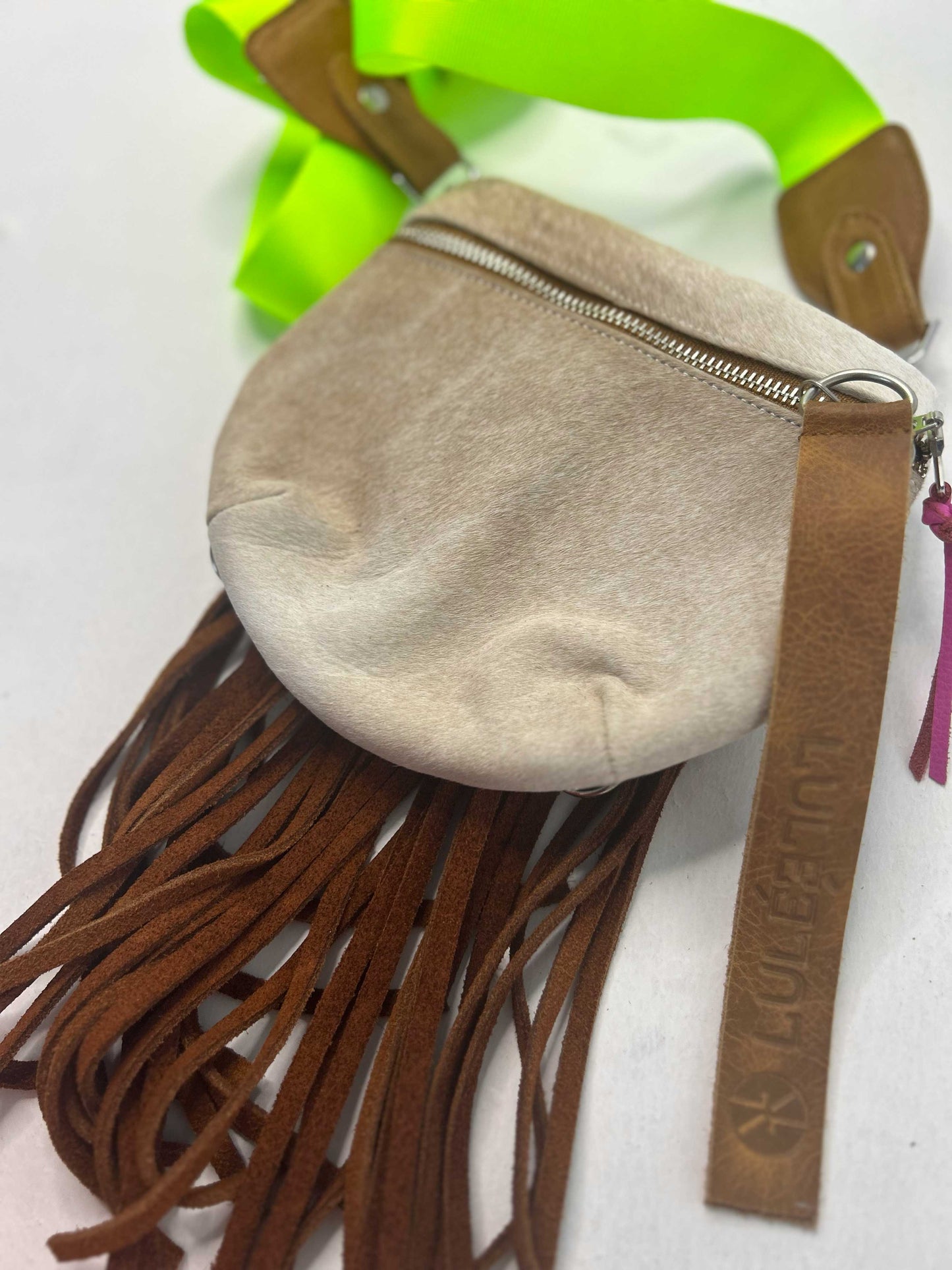 Pocket Bag Pelo Beige Flekos