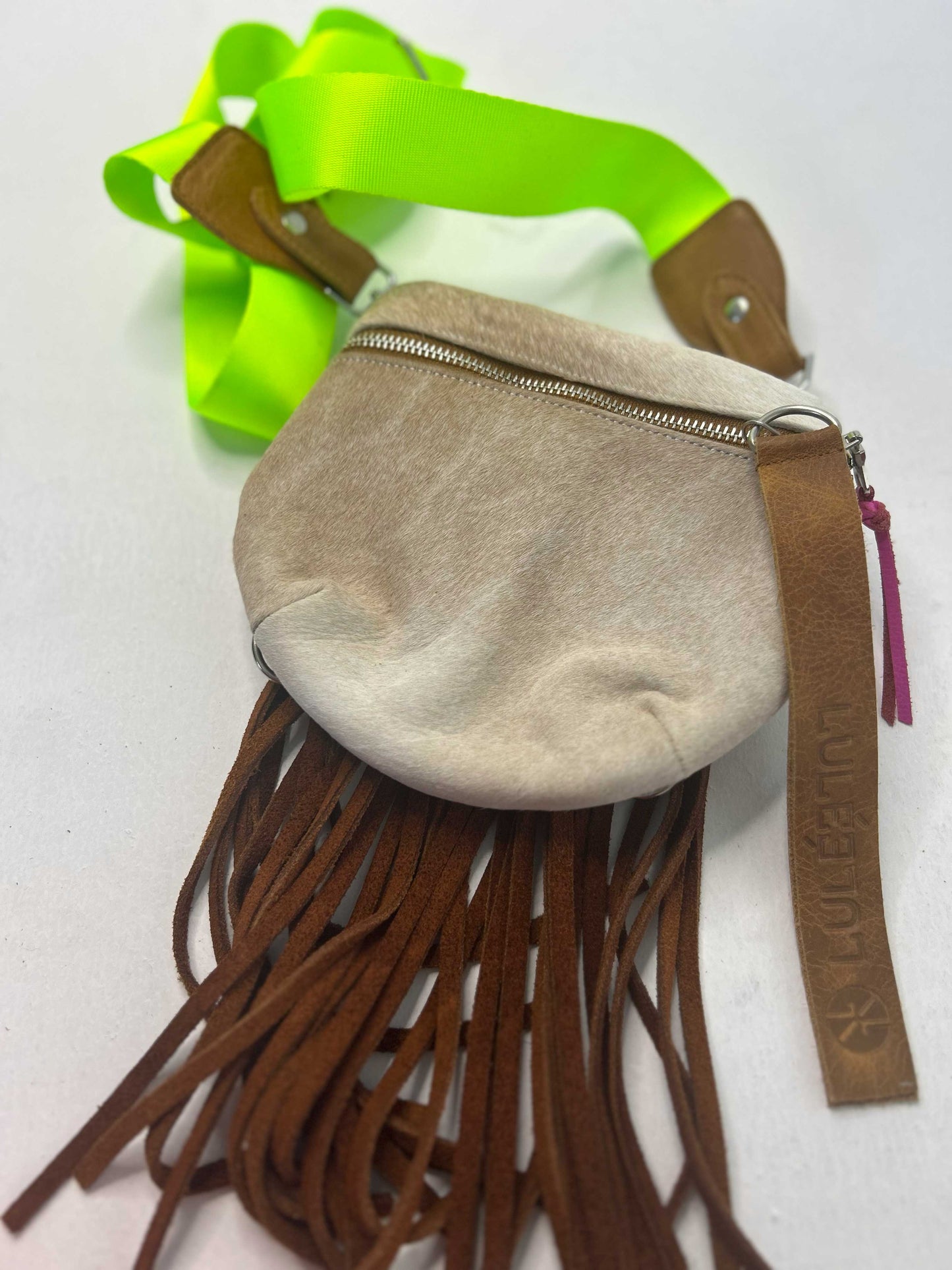 Pocket Bag Pelo Beige Flekos